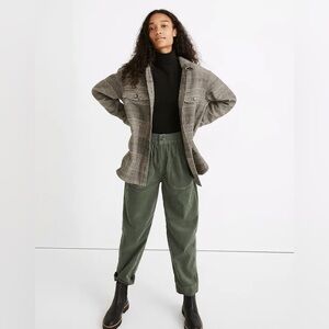 Madewell Bonded Flannel Shirt-Jacket Cohancy Plaid - Size Small